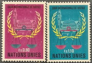 UN-Geneva   87-88 MNH 1979 Intl. Court of Justice