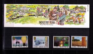 GREAT BRITAIN Sc# 1129 - 1132 MNH FVF Set 4 PO Pack Industry