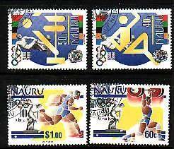 Nauru-Sc#437-40- id8-used set-Sports-Atlanta Olympics-1996-