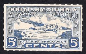 Canada #CL44 5 cent Airmail, mint OG NH EGRADED XF 90 XXF