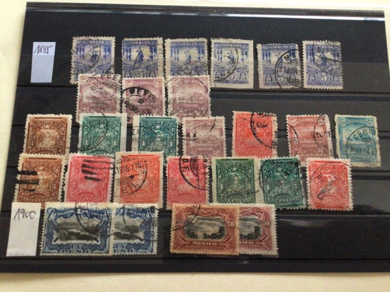 Mexico 1895 to 1900 used & unused stamps A12771