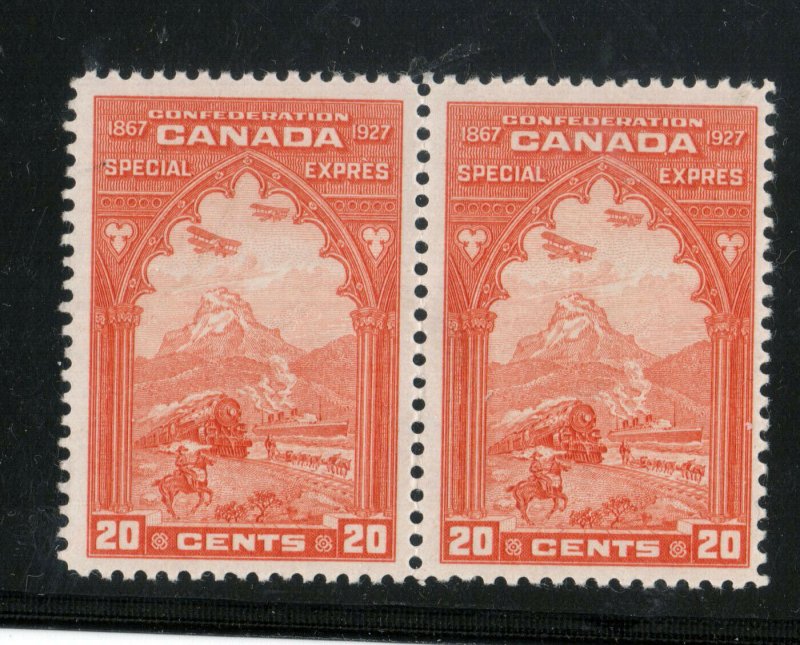 Canada #E3 Very Fine Never Hinged Horizontal Pair