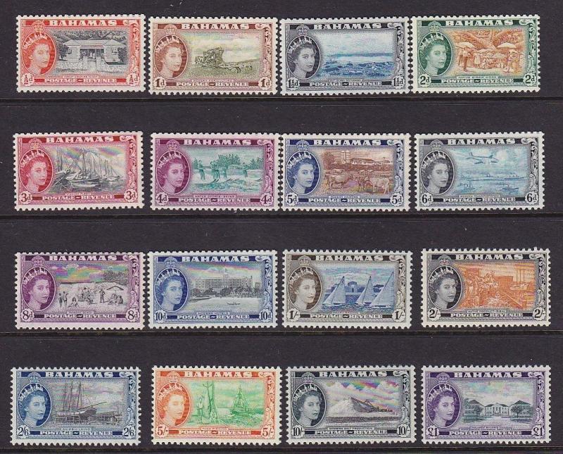 Bahamas Scott # 158 - 173 Set VF OG never hinged nice color cv $ 87 ! see pic !