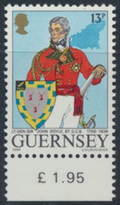 Guernsey  SG 328 MNH  Lt Gen Sir John Doyle   see details & scans