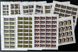 Benin 2004 Mi.? Board sheets Football Fußball Soccer MNH 10 val.