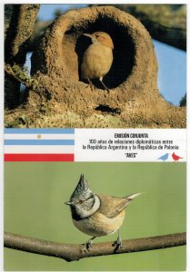 Argentina 2022 Pack Stamps Birds Joint Issue Poland