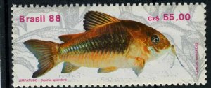 Brazil 1988 FRESH FISH WATER 1 value Perforated Mint (NH)