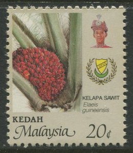 STAMP STATION PERTH Kedah #135 Sultan,  Agriculture & Arms MNH 1986