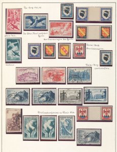 France 1946/48 M&U on 6 Pages Marianne (Apx 110+Items) ZK416