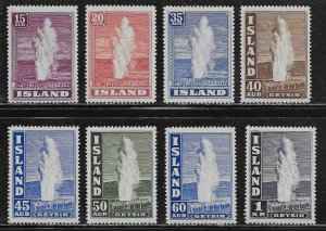 Iceland Scott #'s 203 - 208B MH