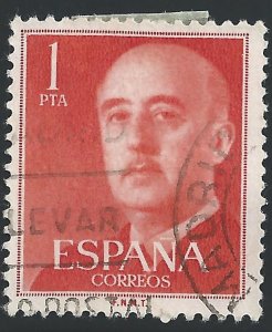 Spain #825 1p Gen Fransciso Franco