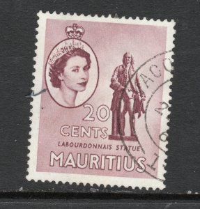 Mauritius Scott# 257   used   single