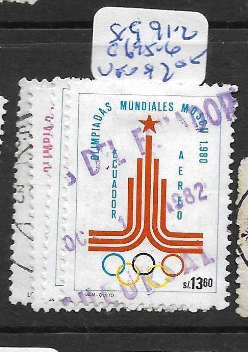 ECUADOR  (PP3006B)  SC 991-2, C695-6   OLYMPICS  VFU