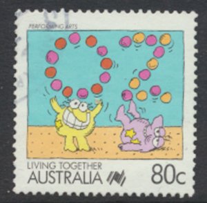 Australia  Sc# 1075 Used Performing Arts see details & scan                  ...