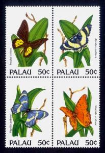 Palau Sc# 300 MNH Butterflies (Block of 4)