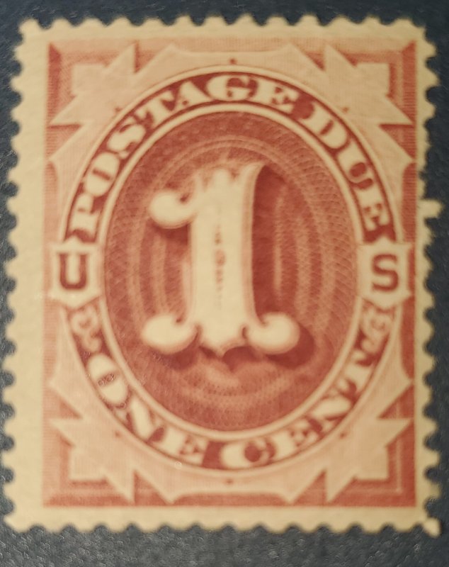 US J22, 1891 Postage Due, MHOG, Small Crease, Cat value -- $30.00