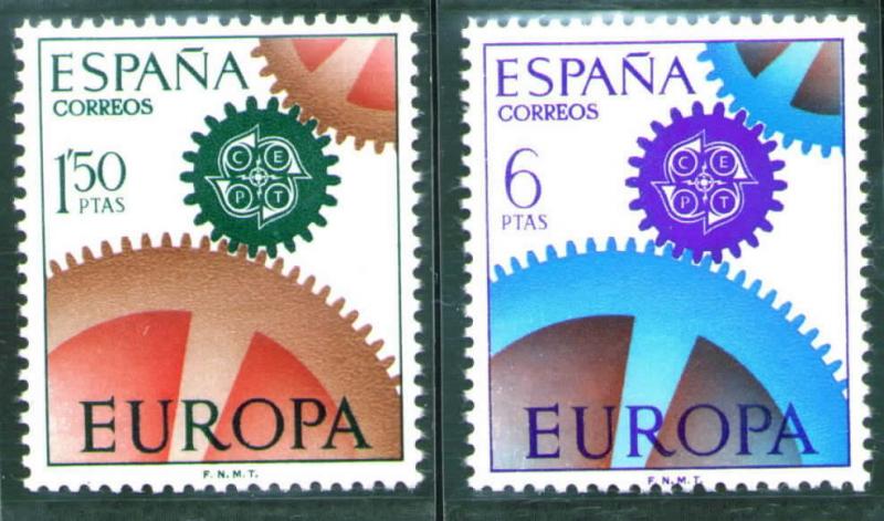 SPAIN Scott 1465-1466 MH* 1967 Europa set