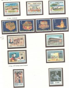 St. Lucia #946/970 Mint (NH) Single (Complete Set) (Queen)