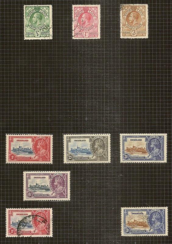 Swaziland - GV-GVI Mint & Used Collection on Album Pages Cat£150+