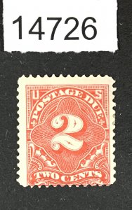 MOMEN: US STAMPS # J30 MINT OG H VERMILLION $800 LOT #14726