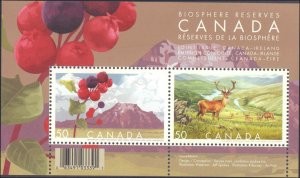 Canada #2106a, b, Complete Set(2), 2005, Landscapes, Animals, Flowers, Never ...