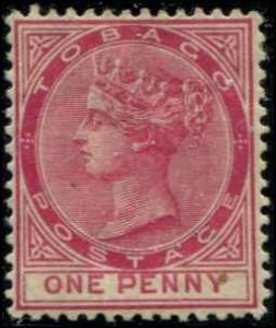 Tobago SC# 17 Victoria 1d MH wmk2 w/mount