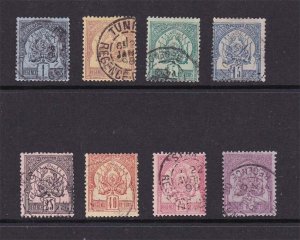 Tunisia 1888 Sc 1-8 set of 8 FU