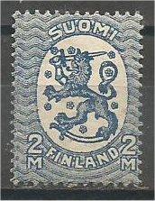 FINLAND, 1925, MNH 2m dk blue & ind, Helsinki Issue Scott 136