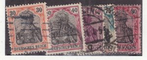OLD REICH ^^^^^^sc# 86-91  used   GERMANIAS CLASSICS    @lar2768gee699 