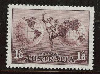 Australial Scott C5 MNH** Mercury and map of earth 1934