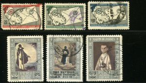 PERU Postage Sets Stamp Collection  Used