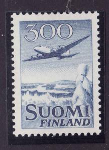 Finland-Sc#C4-unused hinged set-Airmail-Planes-1958-