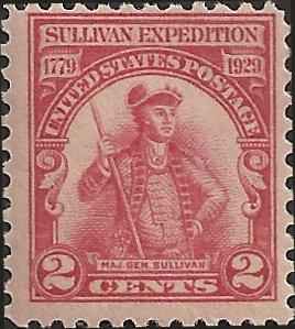 # 657 MNH - SCV-1.00 -  Carmine Rose - Sullivan Expedition