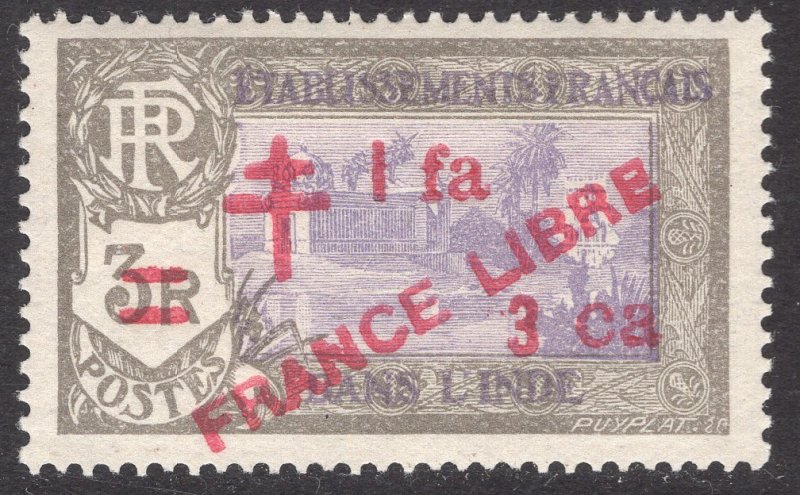 FRENCH INDIA SCOTT 206