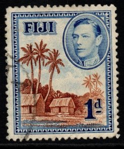 FIJI SG250 1938 1d BROWN & BLUE FINE USED