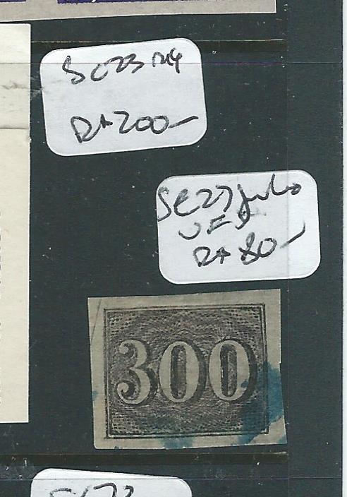 BRAZIL (PP0409B) NUMERAL 300R  SC 27 HUGE JUMBO  VFU