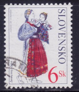 Slovakia, 2001. Local Costumes, Mi#389, used