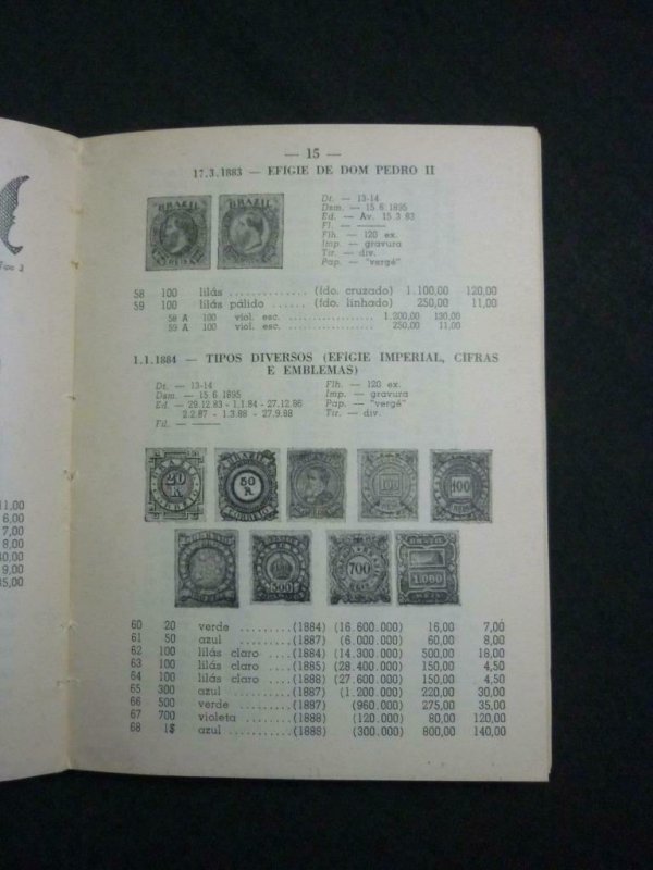 CATALOGO DE 1954 SELOS DO BRASIL by F SCHIFFER