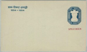 74840 - INDIA -  POSTAL HISTORY -  STATIONERY COVER overprinted SPECIMEN - 1954