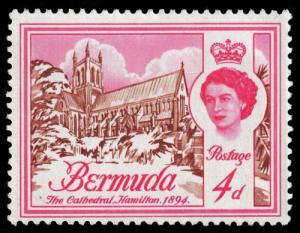 Bermuda - Scott 178 - Mint-Hinged - Scratch on Front