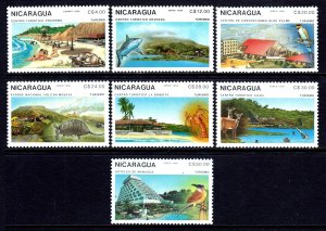 Nicaragua 1989 Tourism Complete Mint MNH Set SC 1757-1763