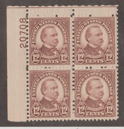 U.S. Scott #693 Cleveland Stamps - Mint NH Plate Block