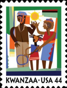4434 44c Kwanzaa P1111 LL Plate Block