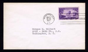 US #903 VERMONT STATEHOOD ISSUE MONTPELIER 1ST DAY COVER 1941 - VF (ESP#625)