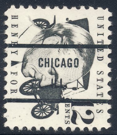 Chicago IL, 1286A-71 Bureau Precancel, 12¢ Ford