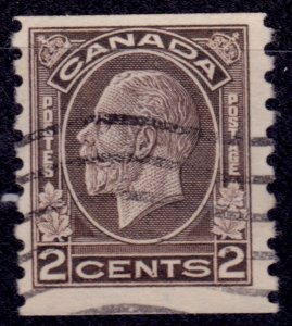 Canada 1932, King George V, 2c, coil, sc#196, used