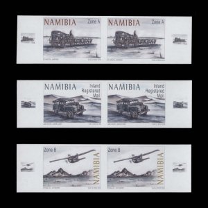 Namibia 2018 (Variety) Transport History imperf pairs ––