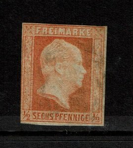 Prussia SC# 2, Mint Hinged, Hinge Rem, signed/stamped, strong wmk - S15225