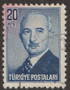 Turkey, Scott#972, used, hinged, .20krs, #972