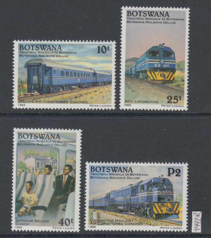 XG-AI850 BOTSWANA - Trains, 1992 Railways Deluxe, Locomotives MNH Set